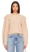 Astr Tabitha Sweater In Oatmeal