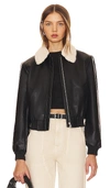 ASTR TRUDY FAUX LEATHER JACKET