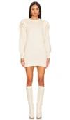 Cleobella Danielle Sweater Mini Dress In Ivory