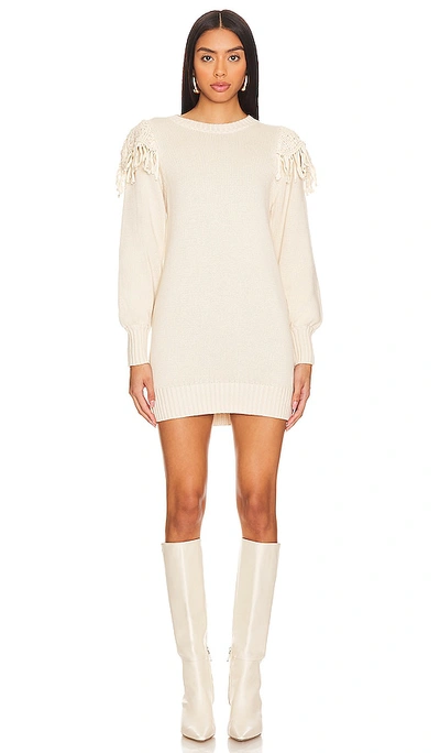 Cleobella Danielle Sweater Mini Dress In Ivory