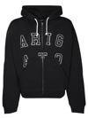Axel Arigato Logo-lettering Hoodie In Black