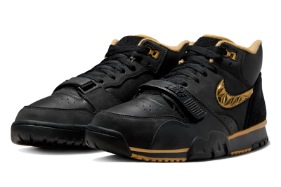 Pre-owned Nike Air Trainer 1 College Football Playoffs Pack Black In Black/anthracite/metallic Gold