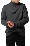 Rodd & Gunn Merrick Bay Quarter Zip Sweater In Slate