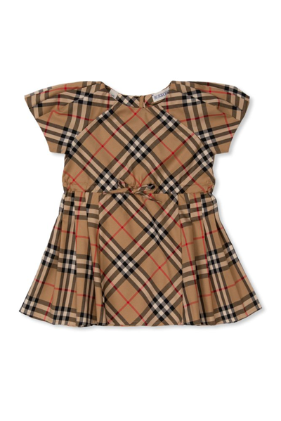 Burberry Kids Checked Bow In Multi
