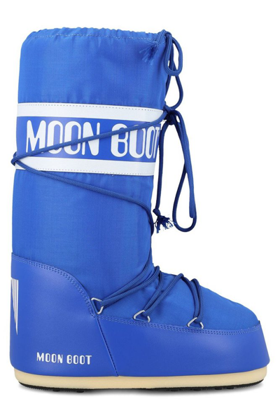 Moon Boot Logo Detailed Lace In Blue