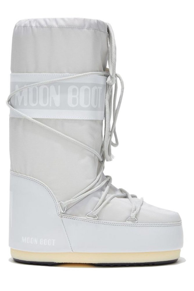 Moon Boot Icon Logo Printed Lace In Grey