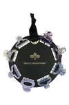 L Erickson Luna Assorted 8-pack Mini Jaw Clip Set In Iris