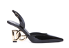 Dolce & Gabbana Lollo Patent Leather Slingback Pumps In Black