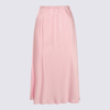 Jil Sander Pink Midi Skirt In Marshmallow