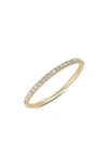 Lightbox 0.25-carat Pavé Lab Created Diamond Ring In 14k Yellow Gold