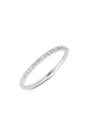 Lightbox 0.25-carat Pavé Lab Created Diamond Ring In 14k White Gold
