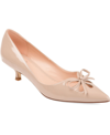 Journee Collection Lutana Kitten Heel Pump In Nude Or Na