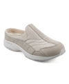Easy Spirit Travel Time Womens Padded Insole Leather Slip-on Sneakers In Light Natural Mesh- Suede,textile