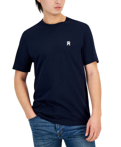 Tommy Hilfiger Men's Short Sleeve Crewneck Monogram T-shirt In Desert Sky