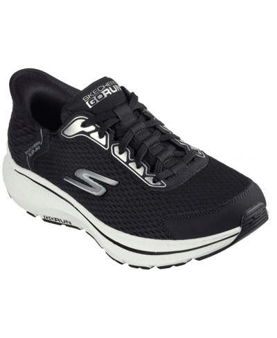 Skechers Men's Slip-ins- Go Run Consistent 2.0 Endure Memory Foam Slip-on Running Sneakers From Finish Line In Black,silver