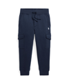 Polo Ralph Lauren Toddler And Little Boys Fleece Cargo Jogger Pants In Refined Navy With White