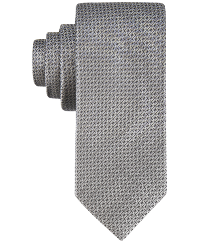 Calvin Klein Men's Arlo Dot-pattern Tie In Charcoal