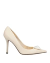 Valentino Garavani Woman Pumps Cream Size 6 Soft Leather In White