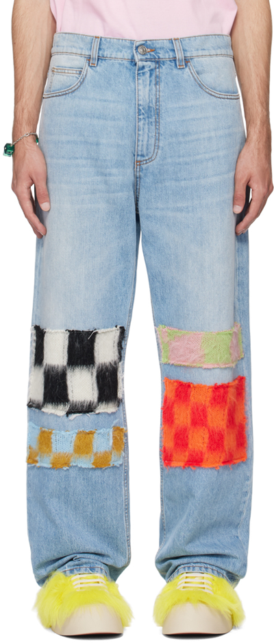 Marni Ssense Exclusive Blue Jeans In Sbb50 Denim