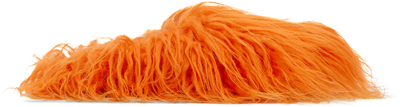 Marni Ssense Exclusive Orange Fussbett Sabot Loafers In 00r17 Carrot