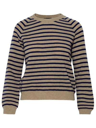 Apc Regular Fit Striped Round Neckline Sweater In Multi