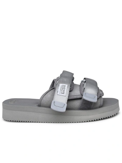 Suicoke Moto Platform Sandals In Grey