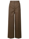 MSGM TWO-TONE WOOL TROUSERS