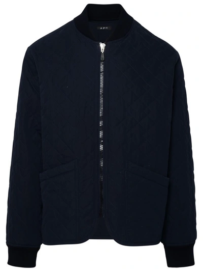 APC BLUE COTTON BLEND CONSOLE JACKET