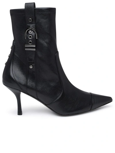 Stuart Weitzman Black Leather Maverick Boot