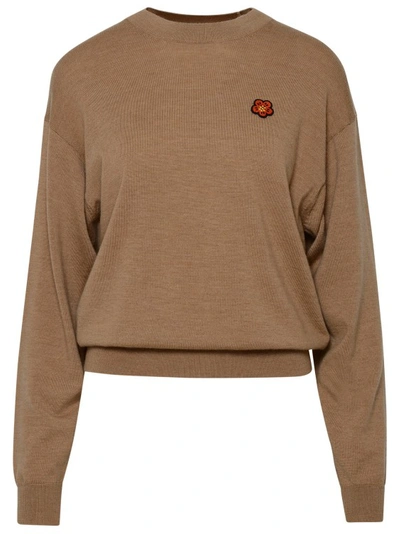 KENZO BEIGE WOOL SWEATER