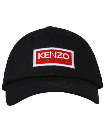 Kenzo Black Canvas Hat