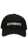 Vetements Logo Cotton Baseball Cap