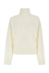 Bottega Veneta High-neck Wool Sweater In White