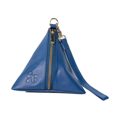 Lusso Philadelphia 76ers Rhea Dumpling Wristlet In Blue