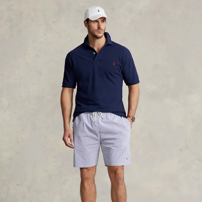 Polo Ralph Lauren Traveler Classic Stretch Swim Trunk In Newport Navy