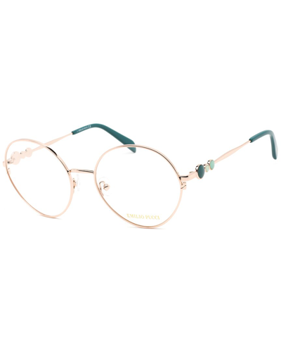 Emilio Pucci Women's Ep5203 55mm Optical Frames In Gold