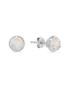 Max + Stone Maxcolor 14k 1.30 Ct. Tw. Created Opal Halo Studs