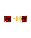 Max + Stone Maxcolor 14k 3.30 Ct. Tw. Garnet Studs