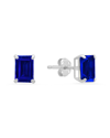 Max + Stone Maxcolor 14k 2.10 Ct. Tw. Created Blue Sapphire Studs