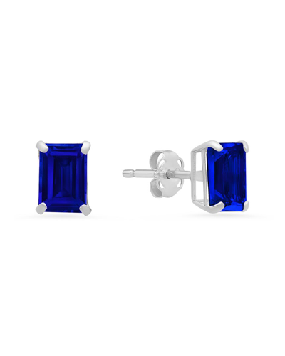 Max + Stone 14k 2.10 Ct. Tw. Created Blue Sapphire Studs