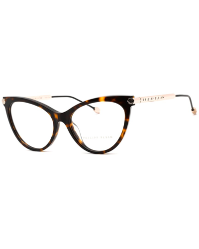 Philipp Plein Women's Vpp037s 54mm Optical Frames In Brown