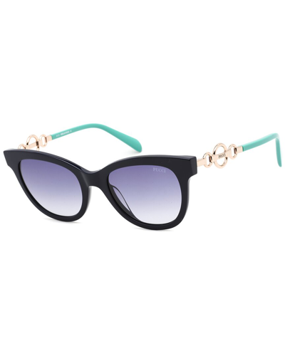 Emilio Pucci Women's Ep0157 54mm Sunglasses In Blue