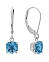 Max + Stone Maxcolor 10k 2.00 Ct. Tw. Londen Blue Topaz Earrings