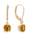 Max + Stone Maxcolor 10k 1.55 Ct. Tw. Citrine Earrings