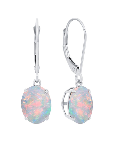 Max + Stone 14k 1.55 Ct. Tw. Created Opal Dangle Earrings In Metallic