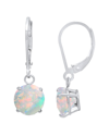 Max + Stone Maxcolor 10k 0.50 Ct. Tw. Lab-grown Opal Dangle Earrings