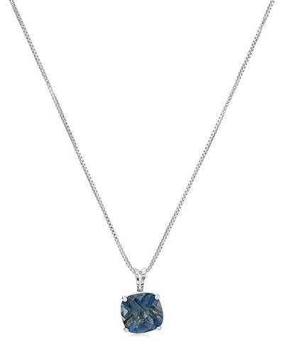 Max + Stone Maxcolor 14k 2.05 Ct. Tw. Londen Blue Topaz Pendant Necklace In Purple