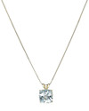 MAX + STONE MAX + STONE 14K 1.70 CT. TW. AQUAMARINE PENDANT NECKLACE