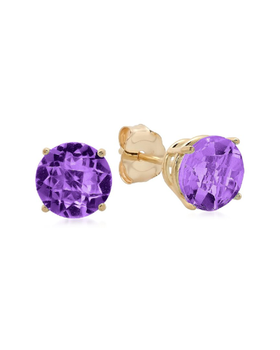 Max + Stone Maxcolor 10k 1.40 Ct. Tw. Amethyst Studs