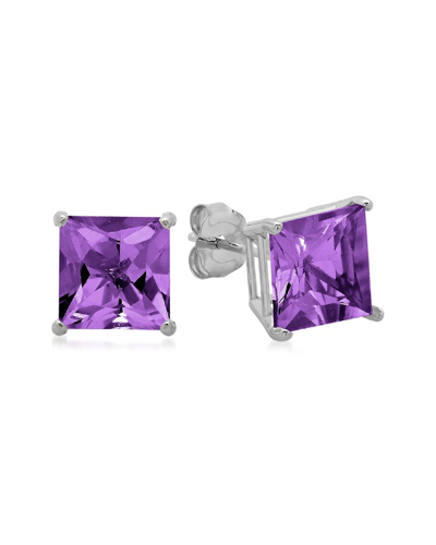 MAX + STONE MAXCOLOR 10K 3.25 CT. TW. AMETHYST STUDS